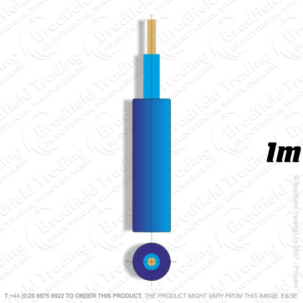 H05) Meter Tails 70mm Blue **1M**