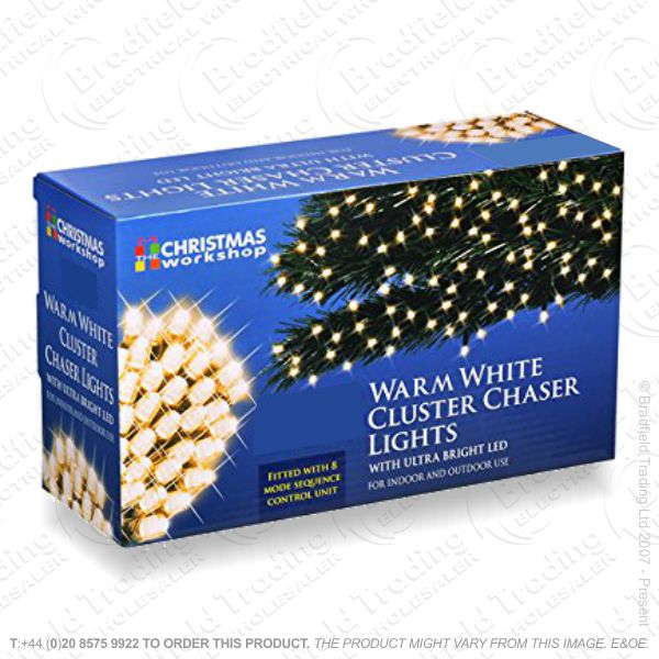 D09) 288 LED Cluster Lights Warm White XMAS