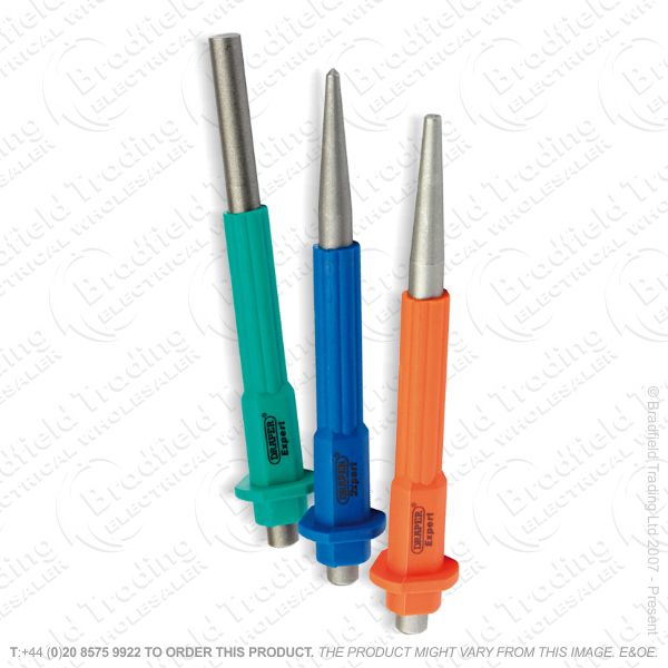 G46) 3pc Nail Pin Punch Set DRAPER