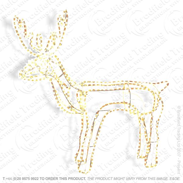 D09) Xmas Lights Reindeer 9M Rope Light