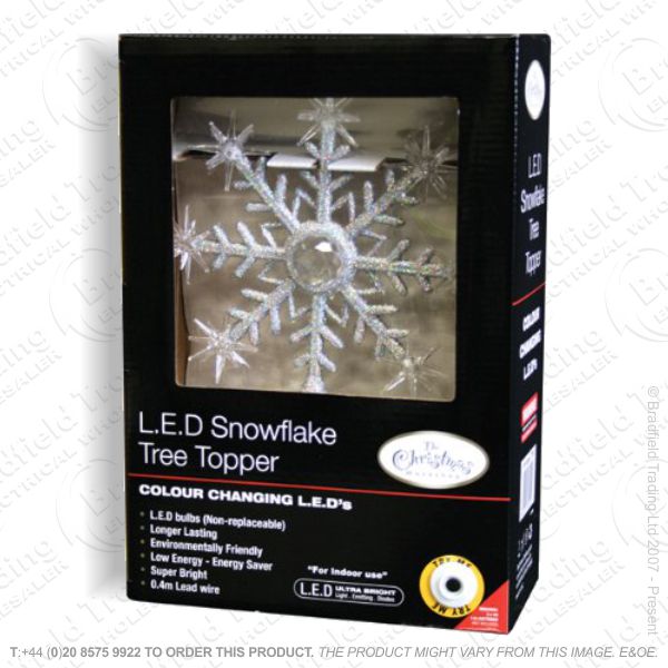 D12) LED Snowflake Lights Battery