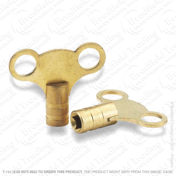 Brass Radiator Key Pk2 43799 DRAPER