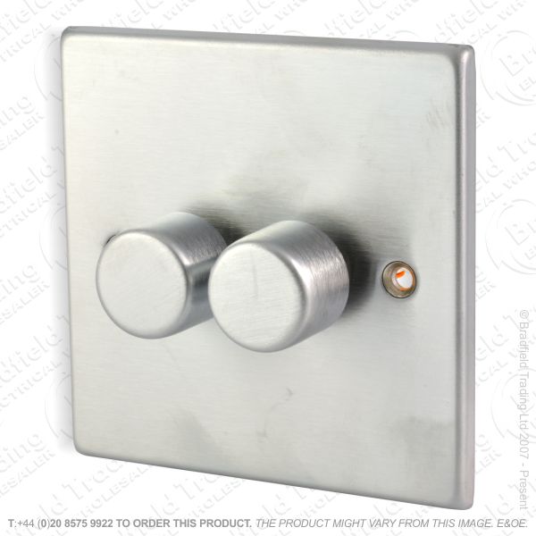 I36) Dimmer Inteligent LED 2G 100W Stainless