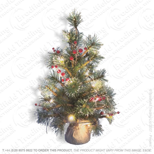 D11) 60cm B/O LED Xmas Tree Warm White