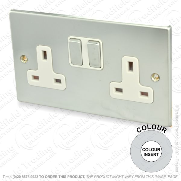 I37) Hamilton 74 2g Switched Socket SS/WH