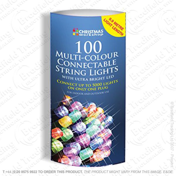 D09) 100 LED Connectable Link Lights Color