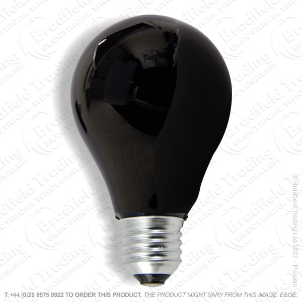 A82) GLS ES Black Light Lamp 75W