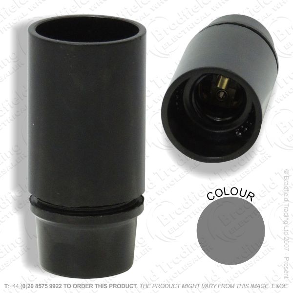 B06) Lamp Holder SES black Plastic 3part