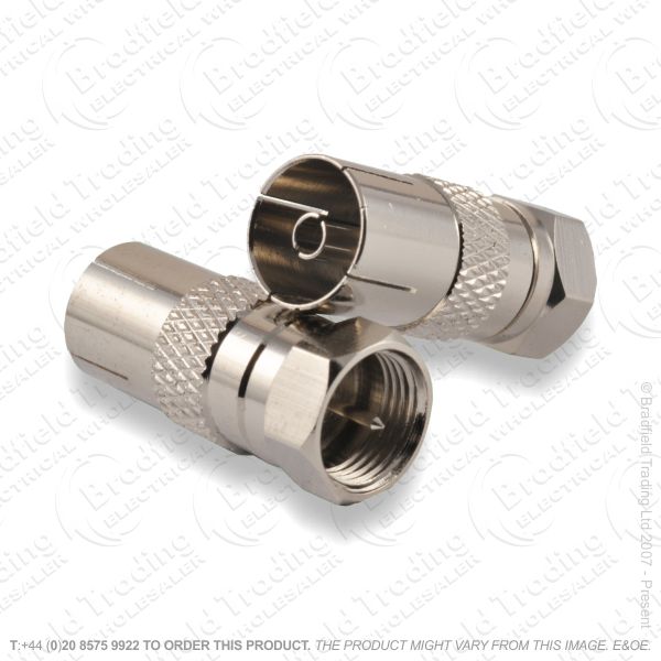 E30) F type Plug - Coax Socket **SINGLE**