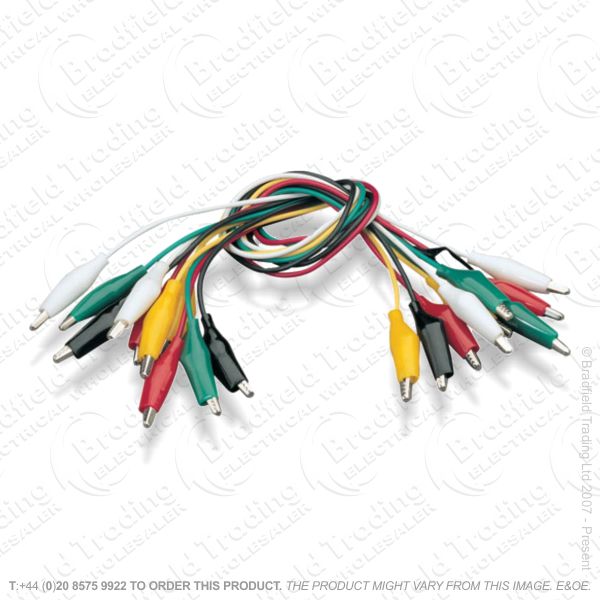 Multimeter Tester Leads 5pc Clips