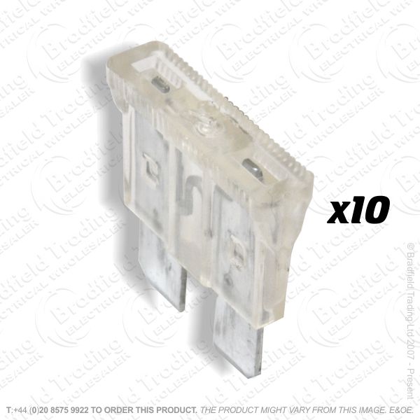 F12) Fuse Blade Type 25A White Car pk10