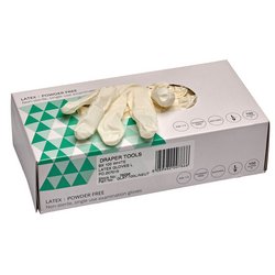 Latex Gloves Disposable Large White 100pc