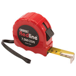 Tape Measure 7.5M DRAPER Red Line
