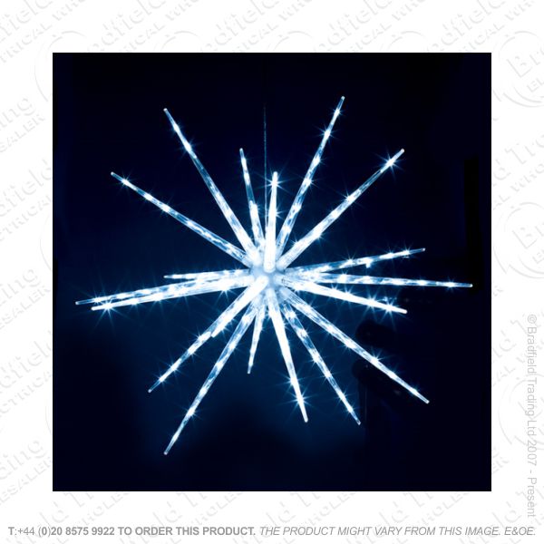 D12) 120 LED Starburst Snowflake Xmas Light