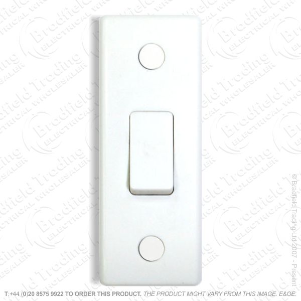 Switch Architrave 6A 1G 2w White BG