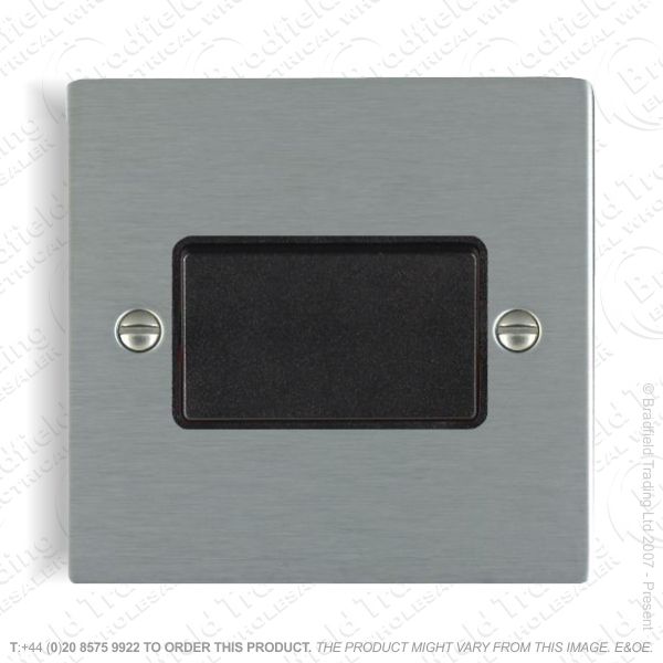 Satin steel Fan Isolator Switch Flat HAMI