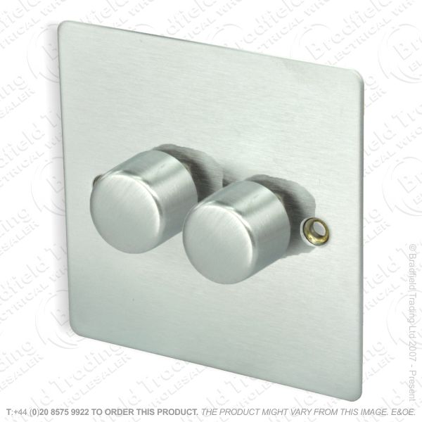 I40) Dimmer Push 2G 2w 400W SatinChr HAMILTON