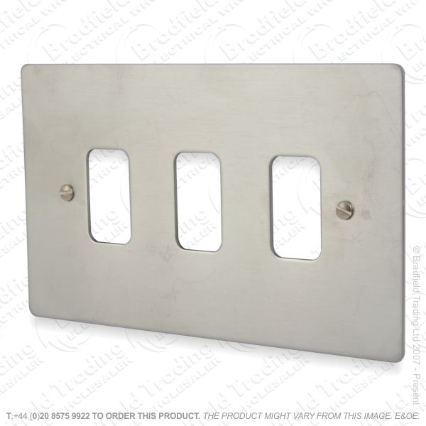 I44) Grid Front Plate 86 3G SatinChrome HAMIL