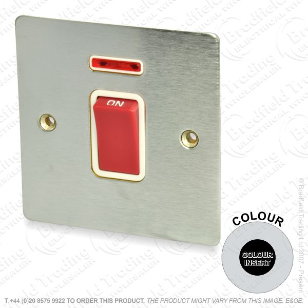 I41) Cooker DP45A Switch Neon Satin Chr BI