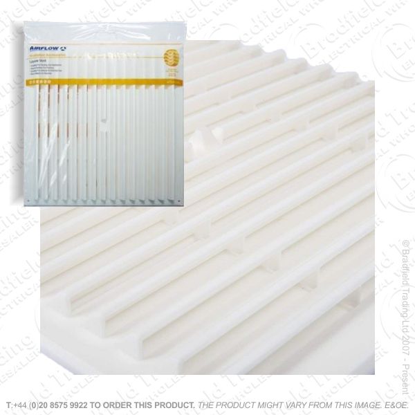 White Louvre Grill 250x256x13 White