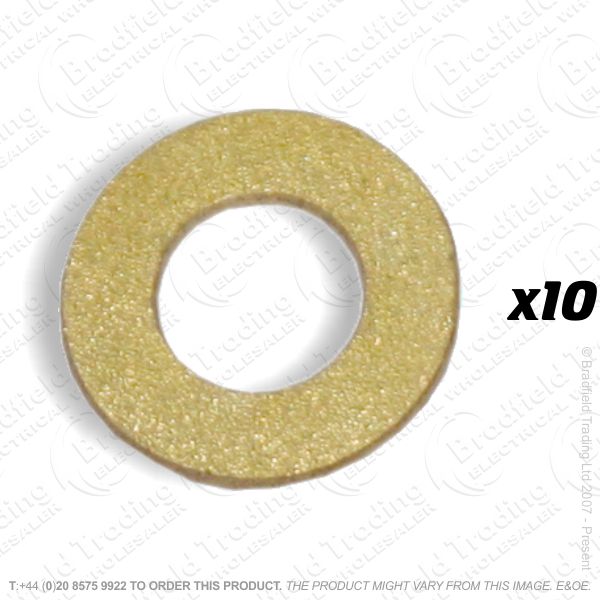 G06) Washers 0.5  brass x10