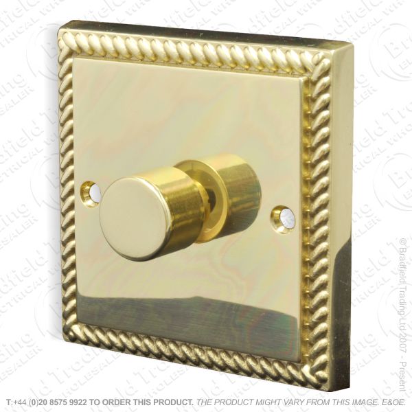 I32) Dimmer Push 1G 2w 400W brass RE