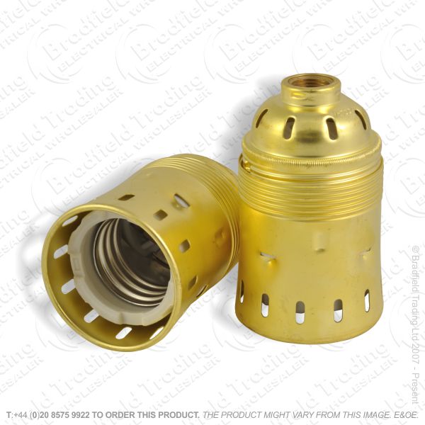 B02) Lamp Holder GES E40 Brass LILLEY