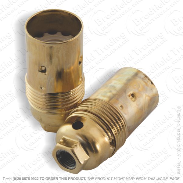 B02) Lamp Holder SES 10mm entry brass LIL