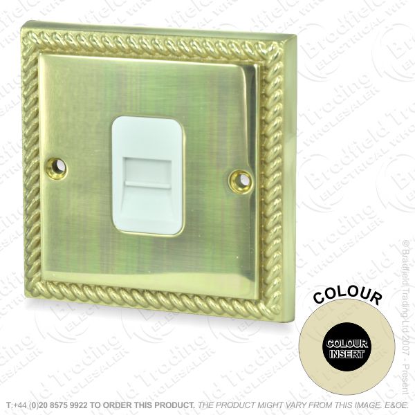 I33) Socket Phone Master BT 1G brass REBI