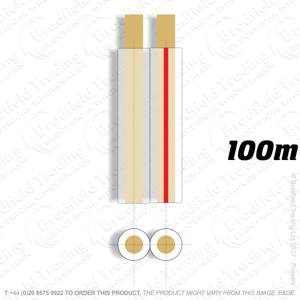 EL0082 Speaker Cable Strand Clear 100M