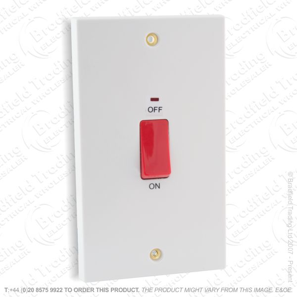 I17) Switch Cooker DP 45A 2G Neon Wh ECO