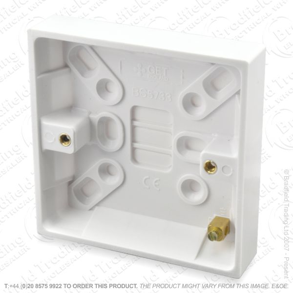 H23) Pattress 1G 45mm Surface B22 ECO