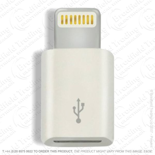 E18) Iphone5 Male to Micro USB Female Adaptor