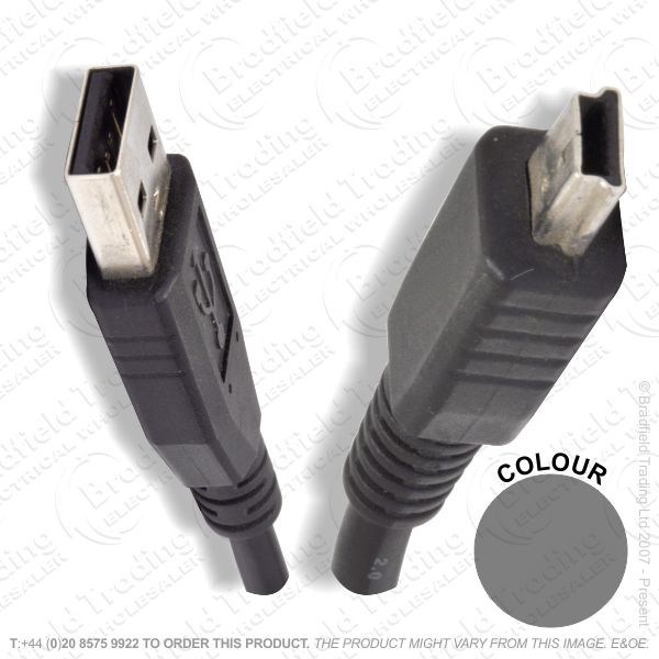 E18) USBa to USBb Mini 5pin Lead 2M P288AK