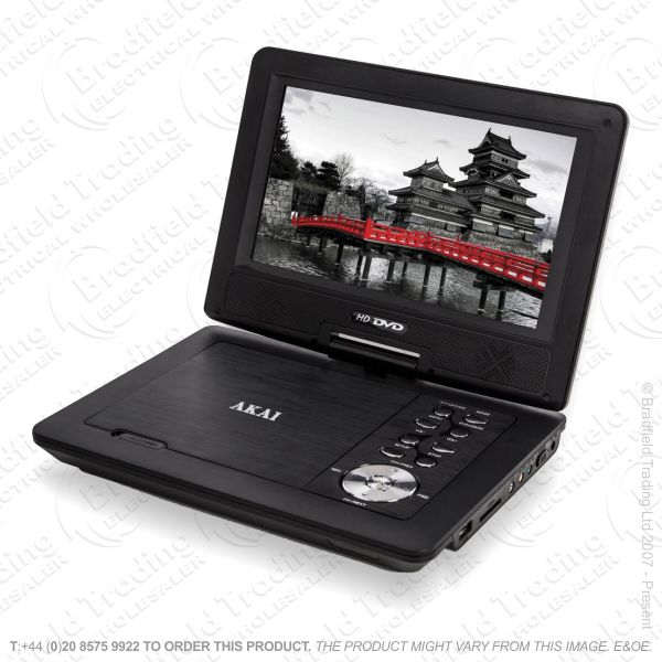 E23) Portable 10  DVD Player USB AKAI