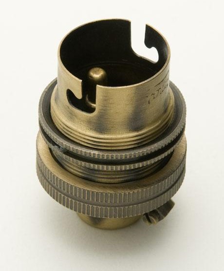 Lamp Holder BC 1/2  Antique Brass JEANI