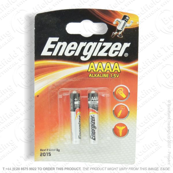 E05) Battery AAAA 1.5V Pk2 ENERGIZER