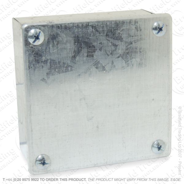 H25) Enclosure Galvanized 100x100x50 Box