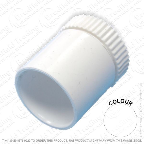 H16) Conduit PVC Male Adaptor 20mm white