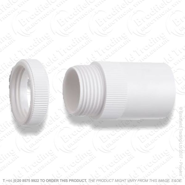 Conduit PVC Male Adaptor 25mm white