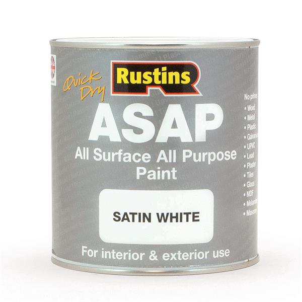 ASAP White 1ltr Paint RUSTINS