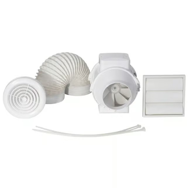 Extractor Fan Inline Shower Kit 100mm AIRFLOW