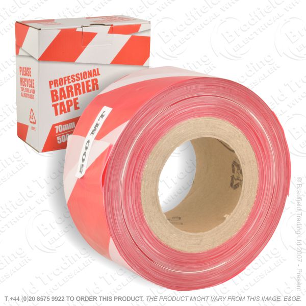 G03) 70mmx500m Barrier Tape Red/White