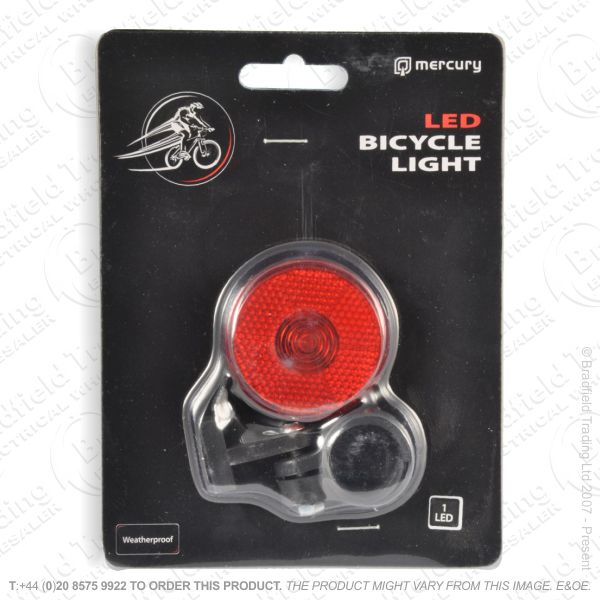 G56) Bicycle LED (1) Red RearLight Bright