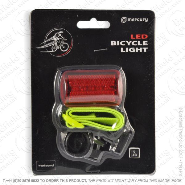 G56) Bicycle LED (5) Red Rear Light
