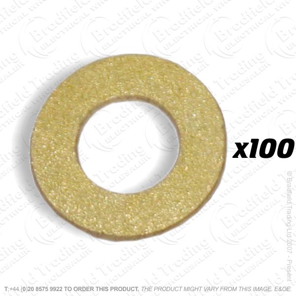 G06) Washers M4 brass x100