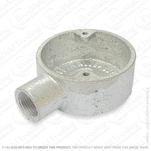 H17) Conduit Gal Stop End 20mm