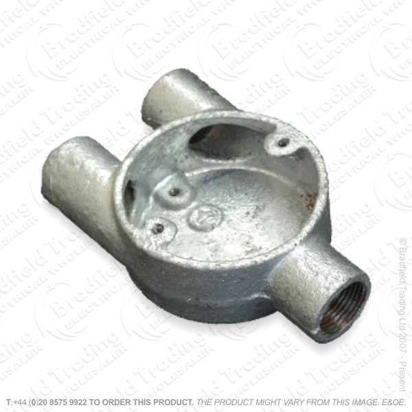 H17) Conduit Galvanized Box Y Junc 20mm