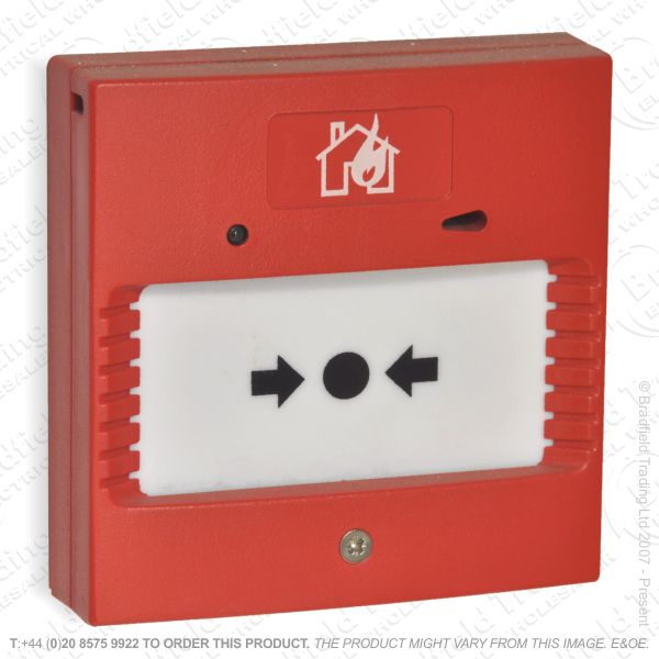 I07) Fire-Alarm Break Glass Switch Red