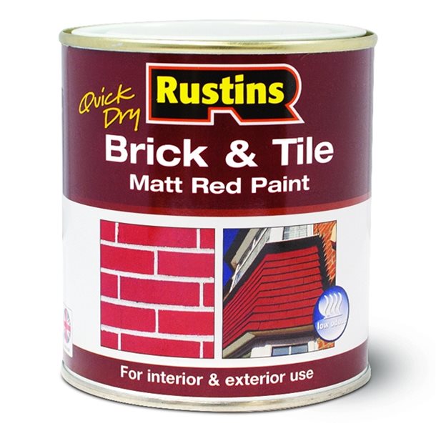 Brick   Tile Red Matt Paint 2.5ltr RUSTINS